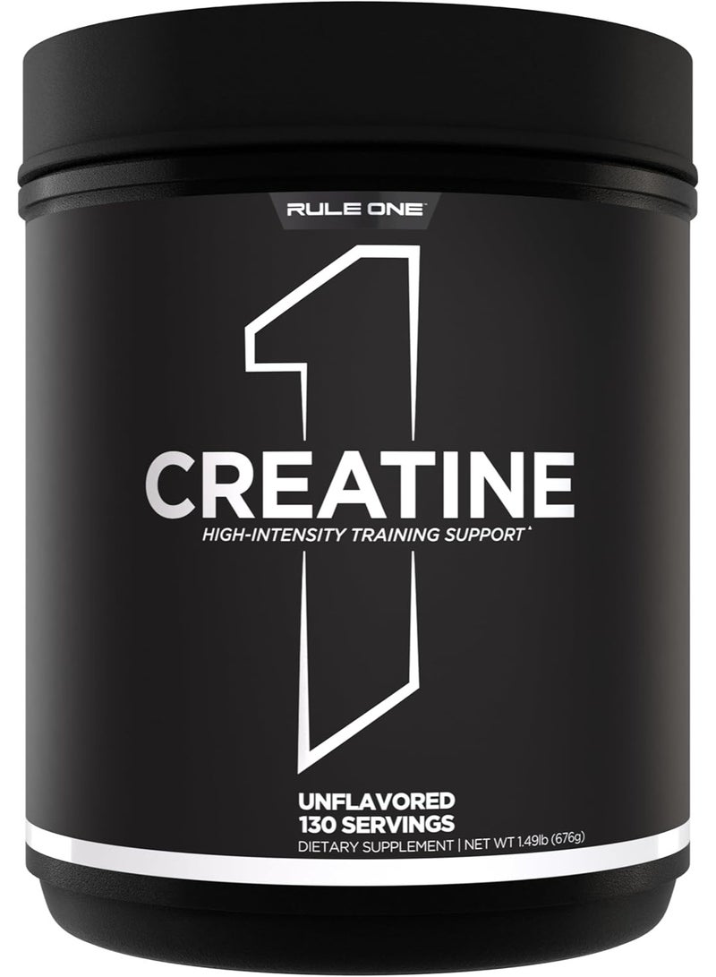 Rule1 Creatine Monohydrate Powder, Unflavored, 130 Servings | Micronized Creatine for Daily Sports Nutrition Support - Image 1